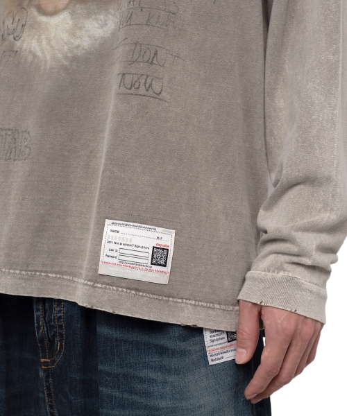 Bleached Long-sleeve T-shirt