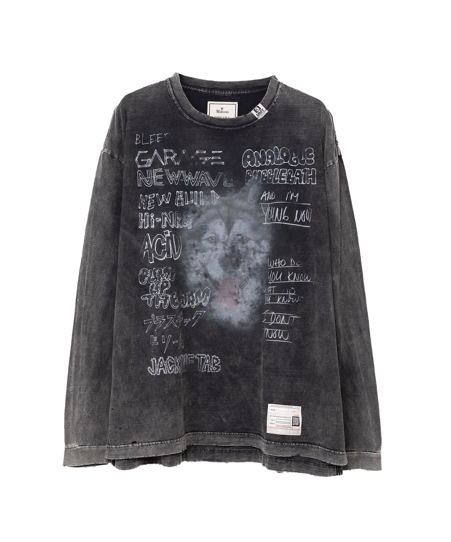 Bleached Long-sleeve T-shirt