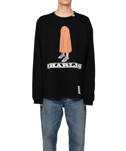 CHARLES Printed Long Sleeve T-shirt