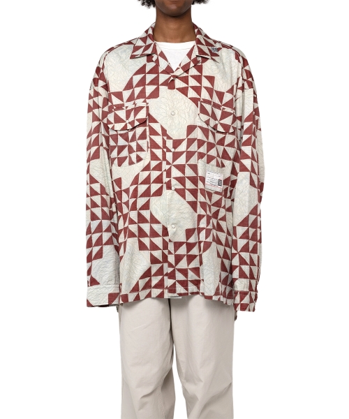 Triangle-Quilt Printed Shirt