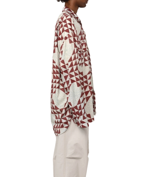 Triangle-Quilt Printed Shirt