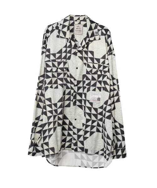 Triangle-Quilt Printed Shirt
