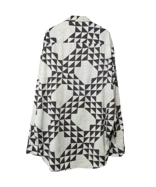 Triangle-Quilt Printed Shirt
