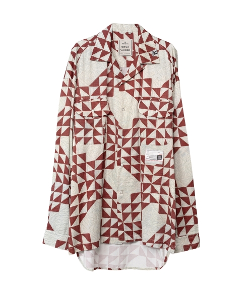 Triangle-Quilt Printed Shirt