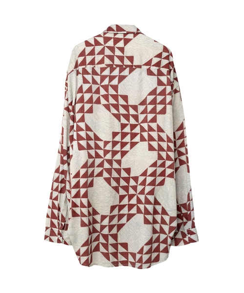 Triangle-Quilt Printed Shirt