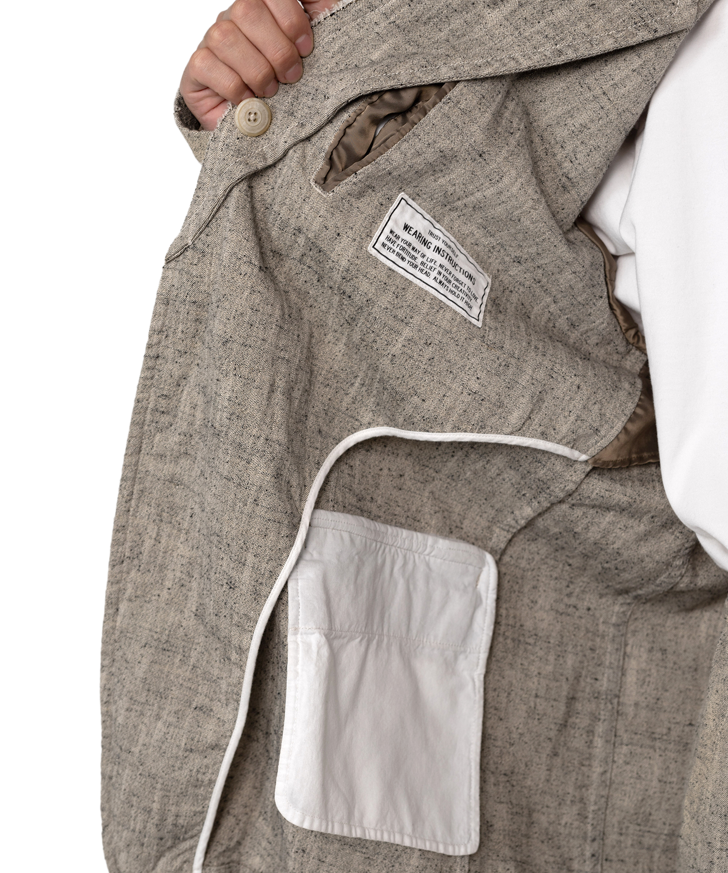 Slub Nep Tweed Jacket