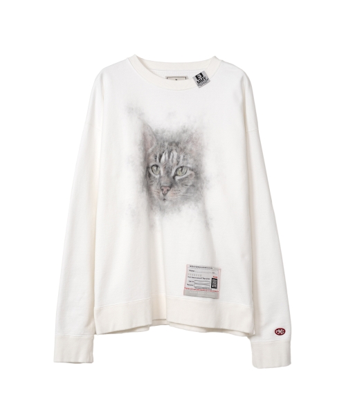 Cat Printed Sweatshirt
