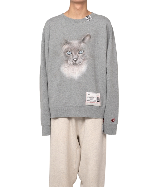 Cat Printed Sweatshirt