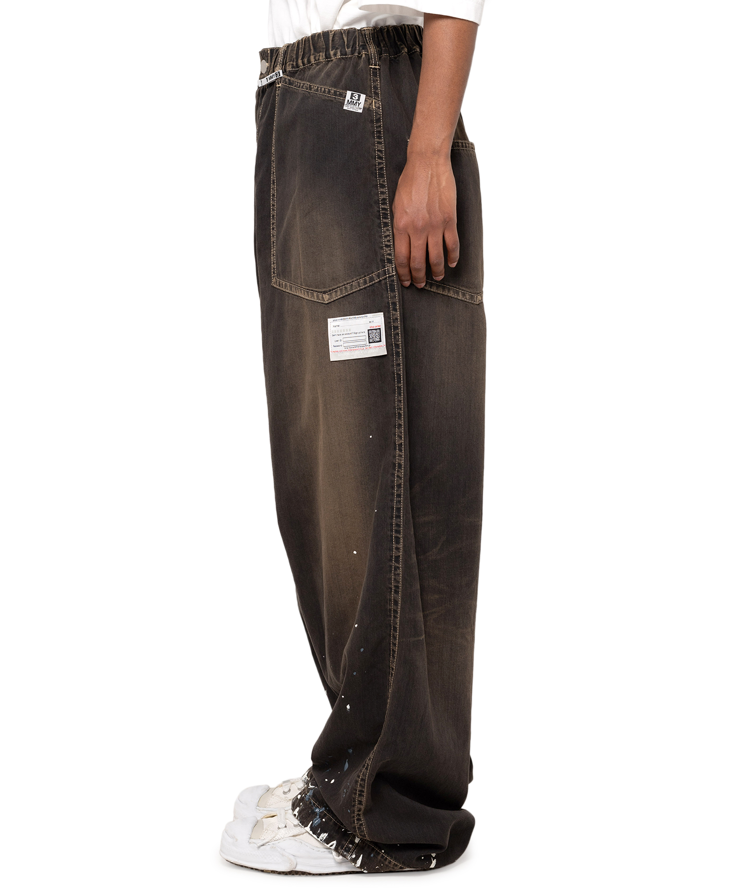 Painted Denim Baker Pants