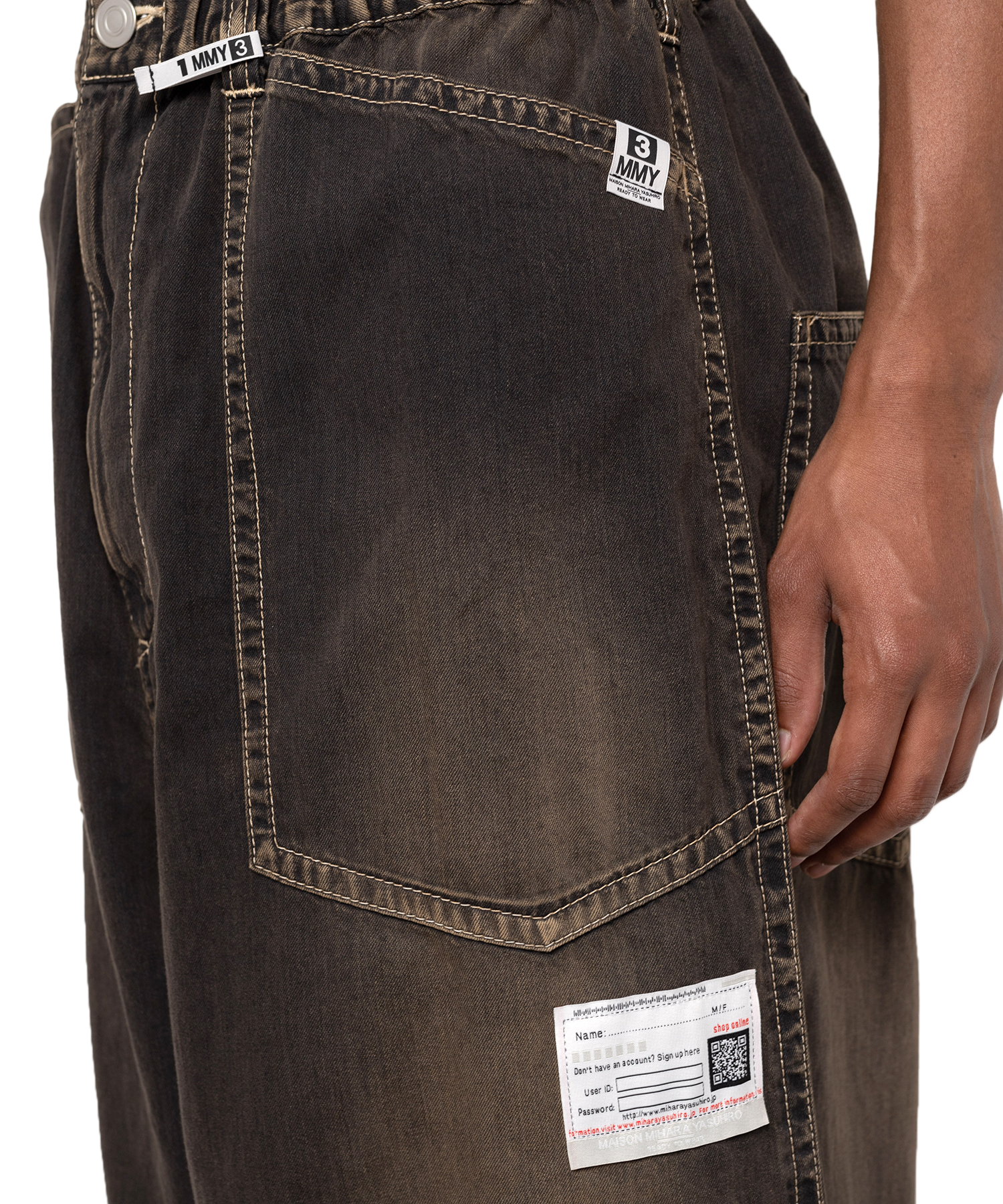 Painted Denim Baker Pants