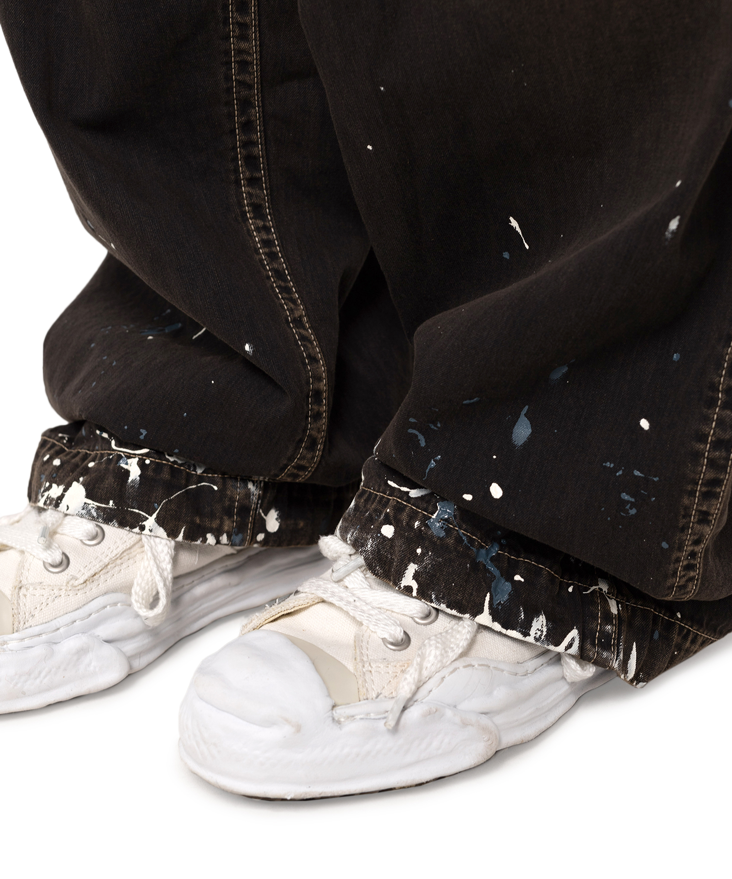 Painted Denim Baker Pants