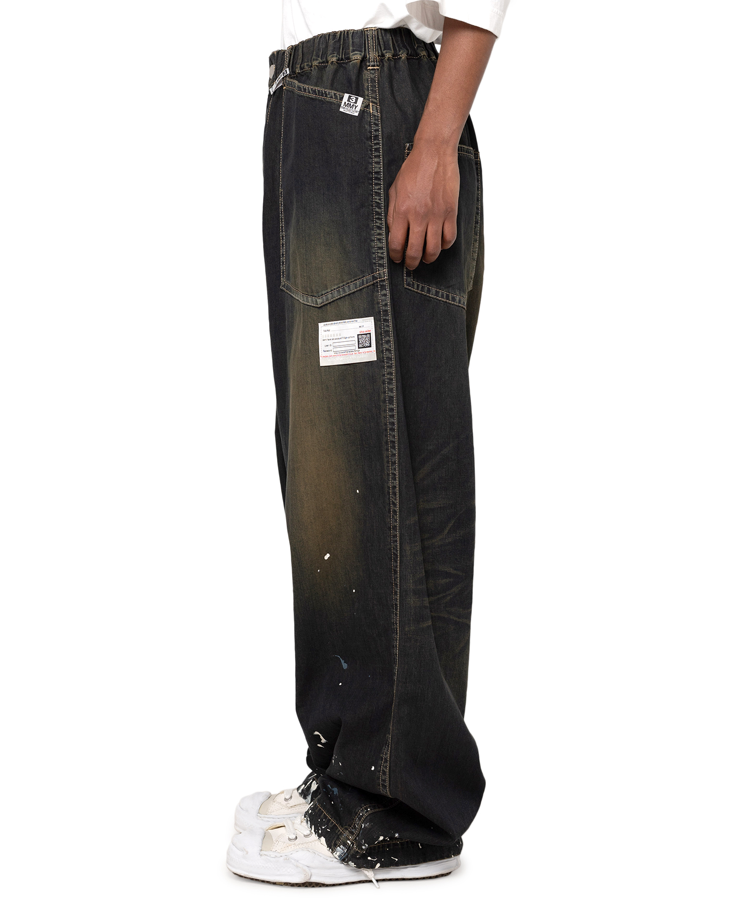 Painted Denim Baker Pants