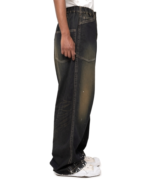 Painted Denim Baker Pants