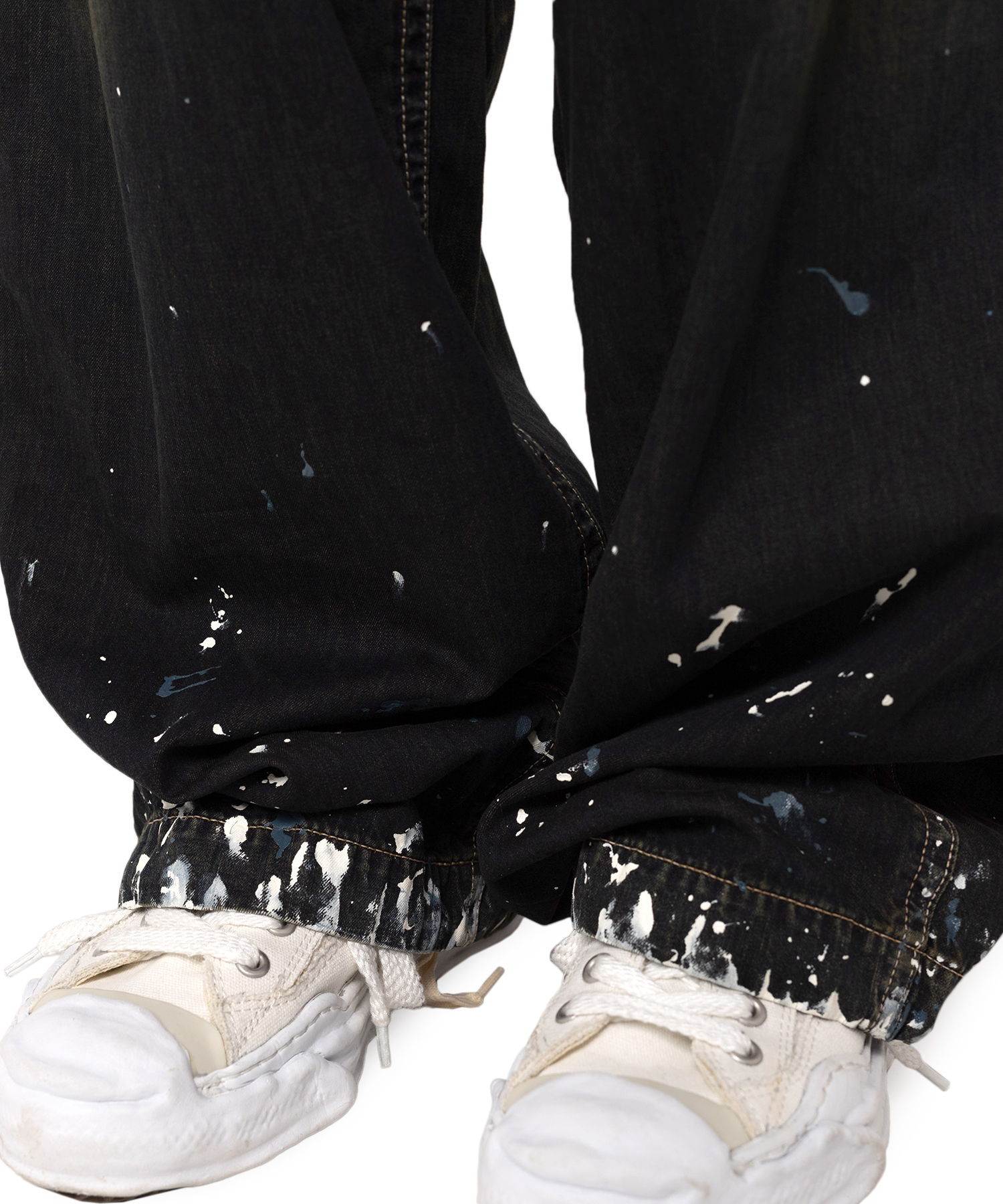 Painted Denim Baker Pants