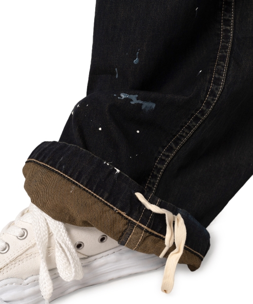 Painted Denim Baker Pants