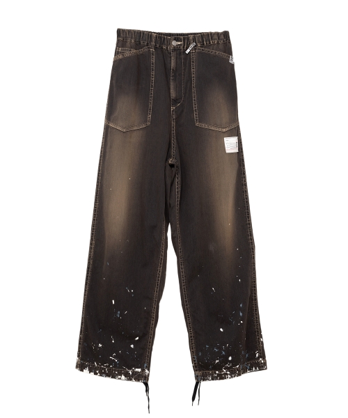 Painted Denim Baker Pants