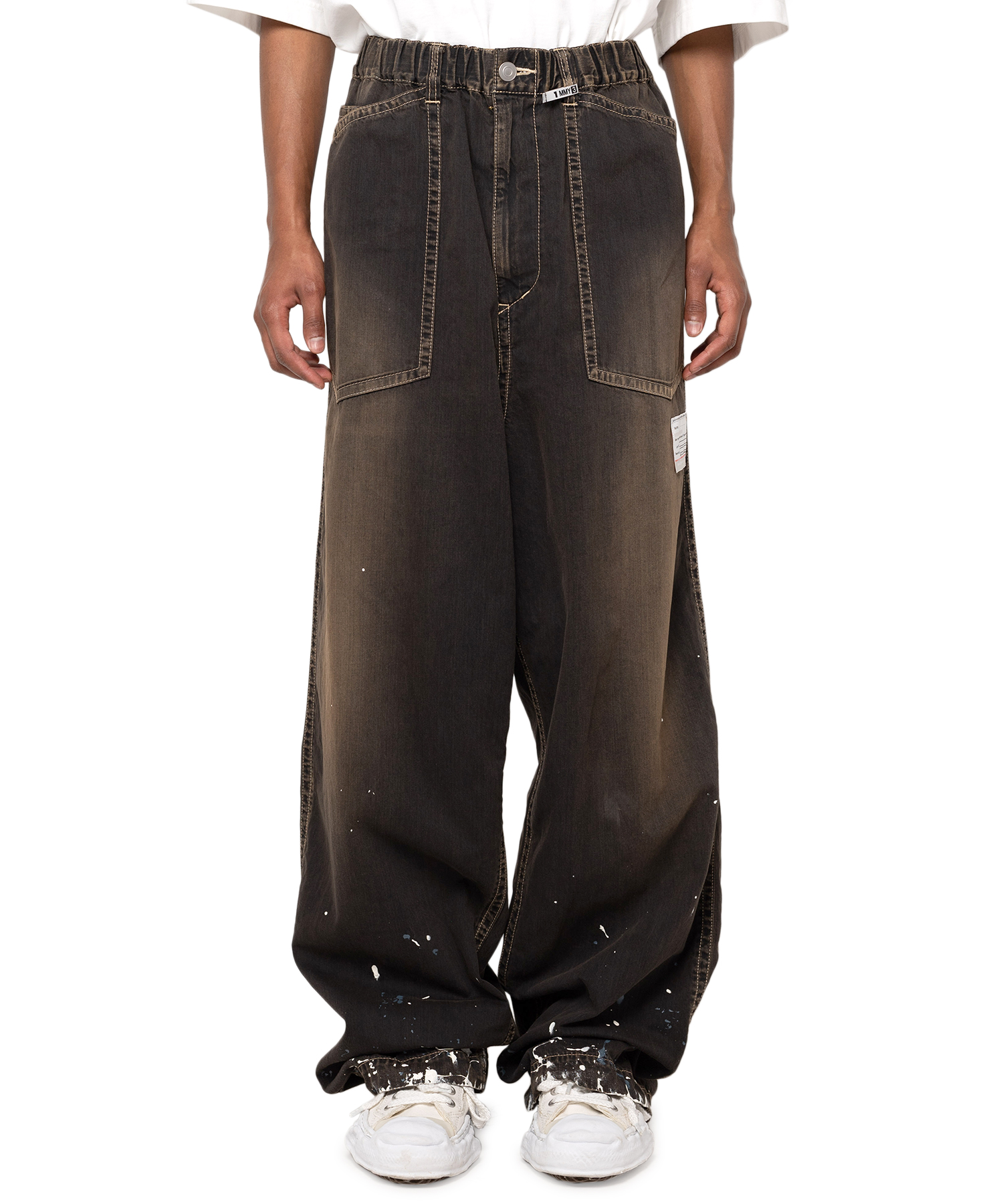 Painted Denim Baker Pants