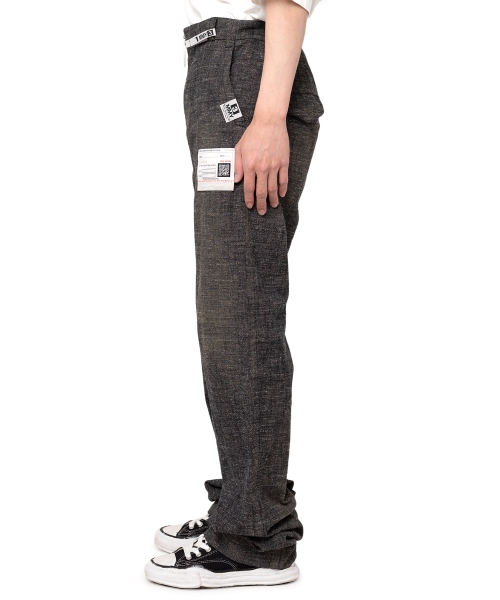 Slub Nep Tweed Wide Pants