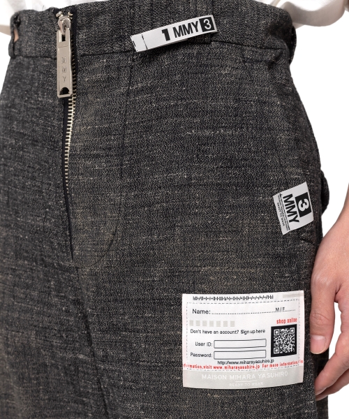 Slub Nep Tweed Wide Pants