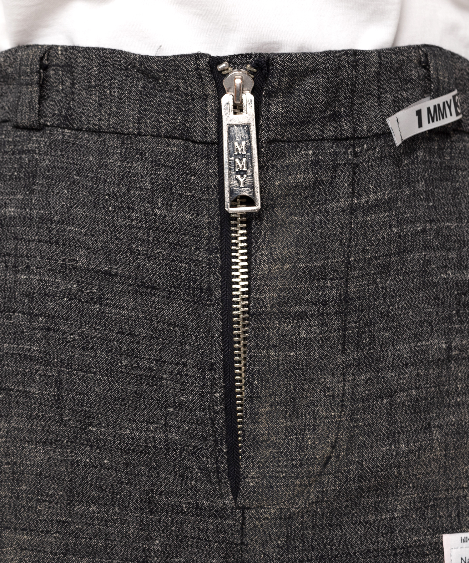 Slub Nep Tweed Wide Pants