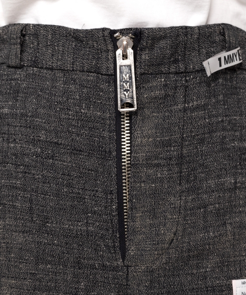 Slub Nep Tweed Wide Pants