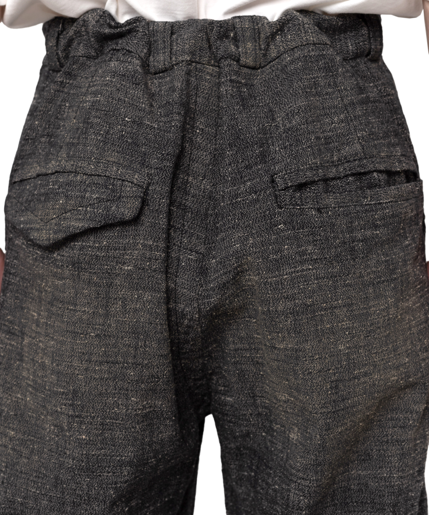 Slub Nep Tweed Wide Pants