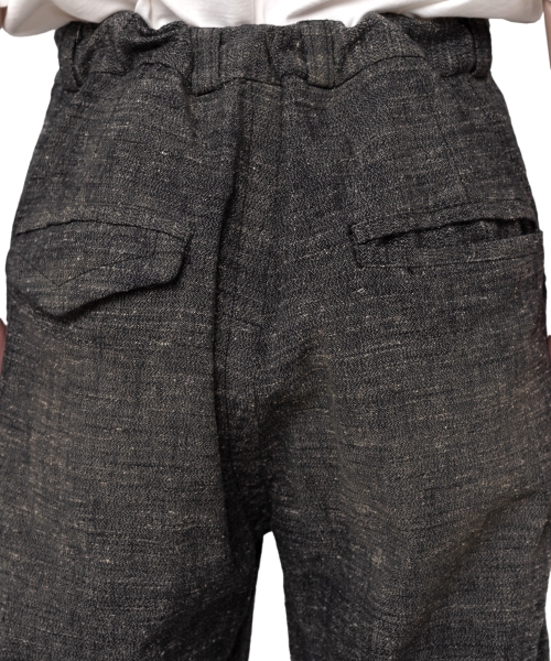 Slub Nep Tweed Wide Pants