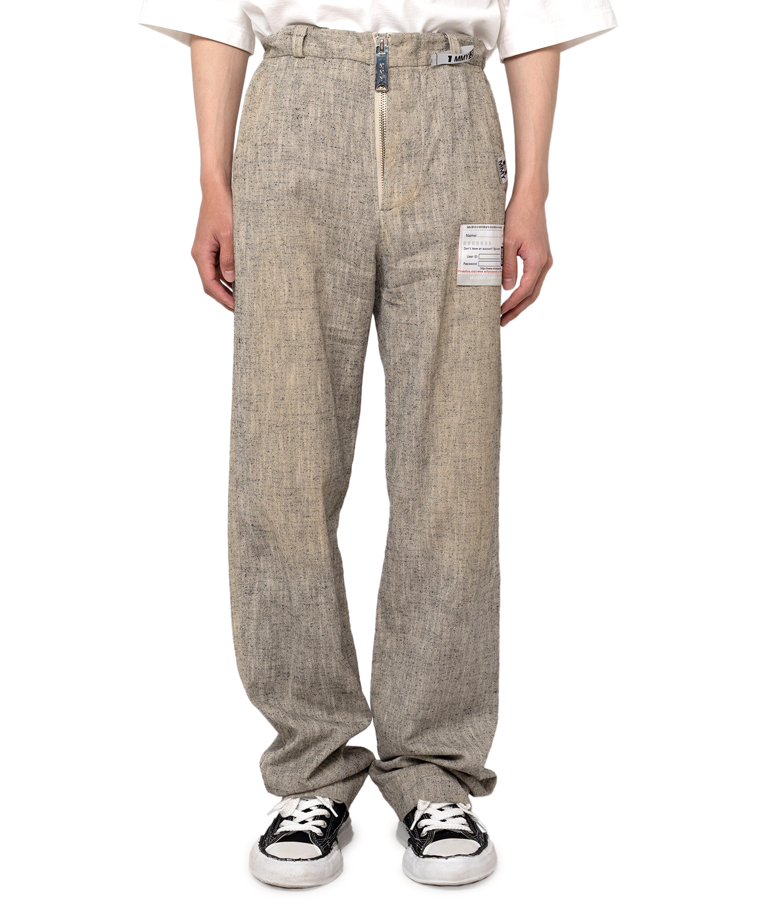 Slub Nep Tweed Wide Pants