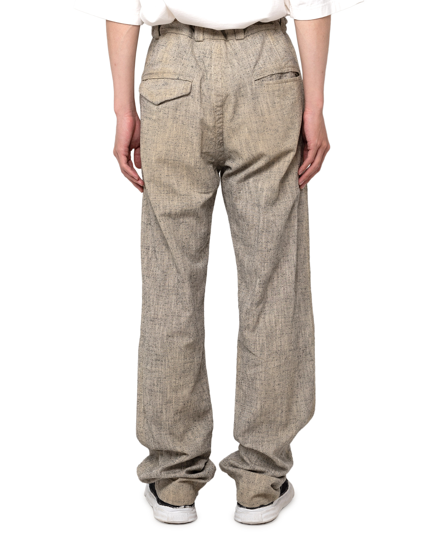 Slub Nep Tweed Wide Pants
