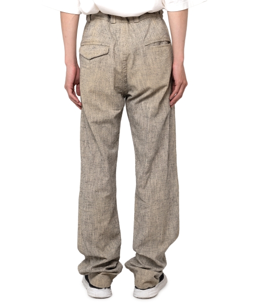 Slub Nep Tweed Wide Pants