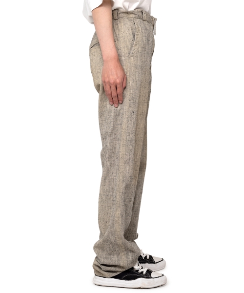 Slub Nep Tweed Wide Pants