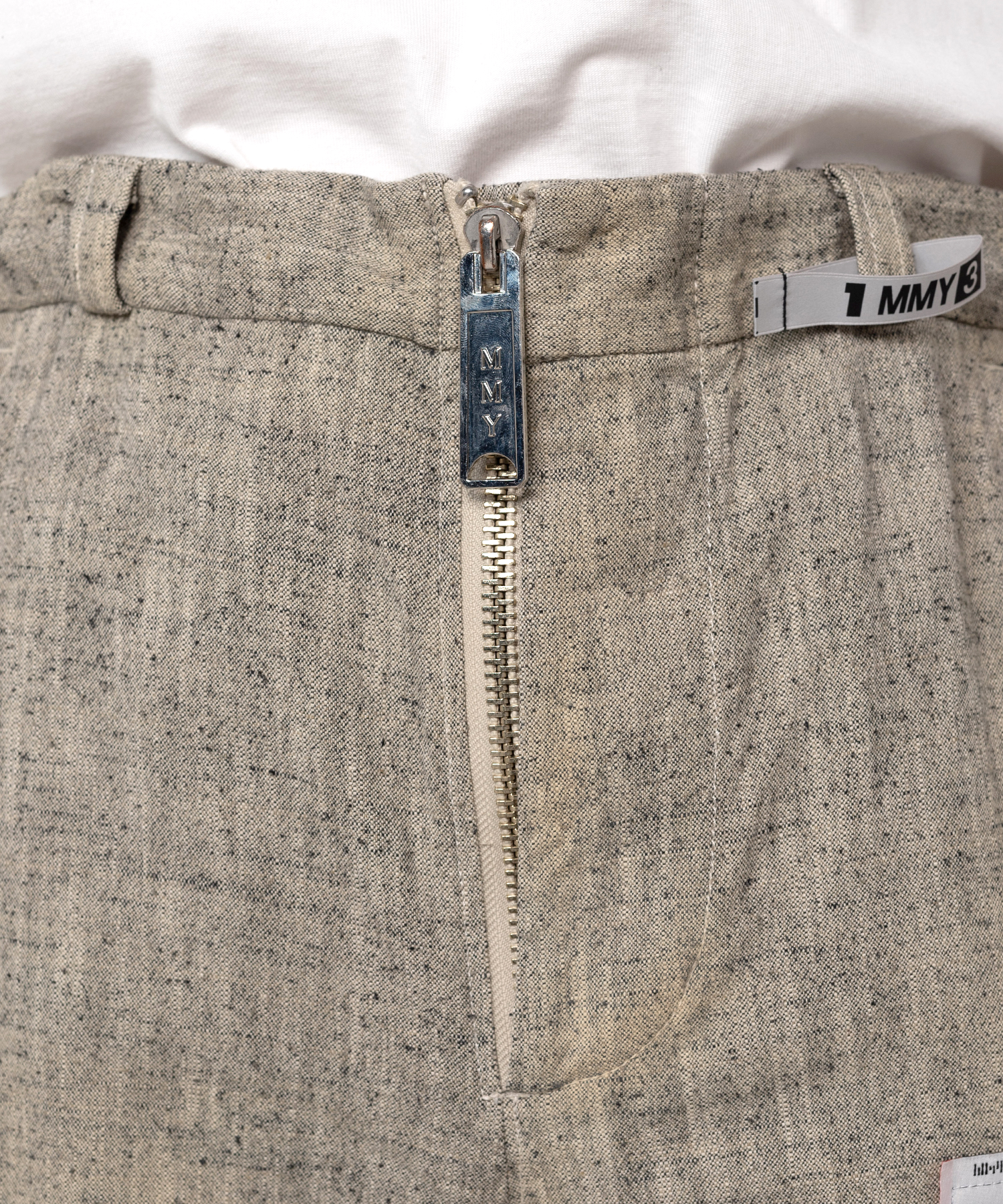 Slub Nep Tweed Wide Pants