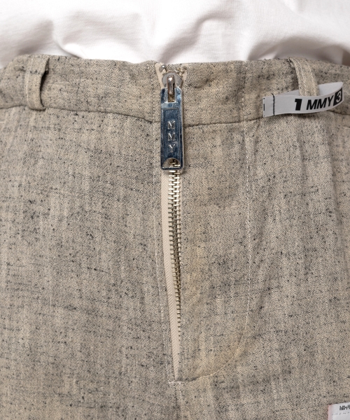 Slub Nep Tweed Wide Pants