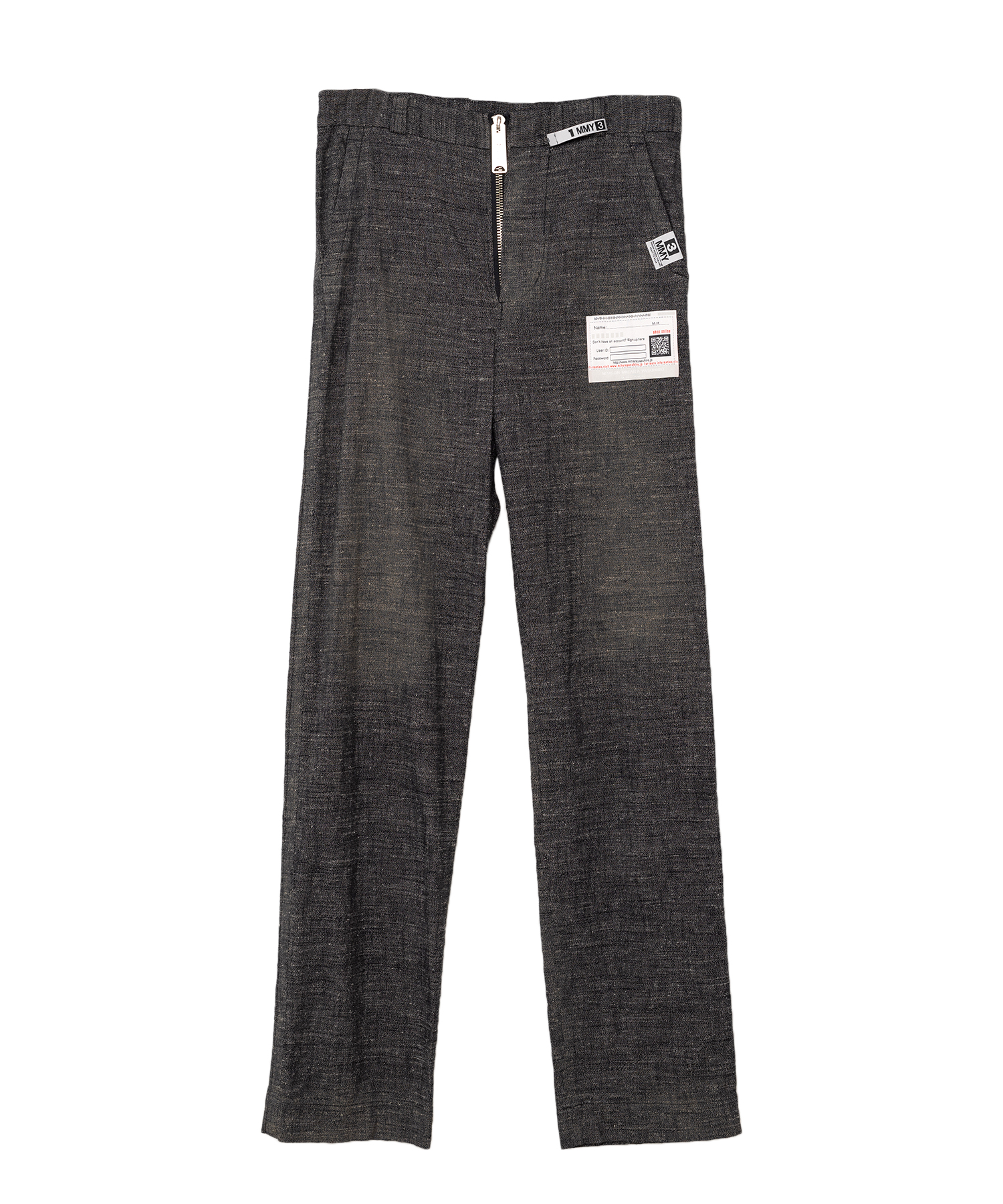 Slub Nep Tweed Wide Pants