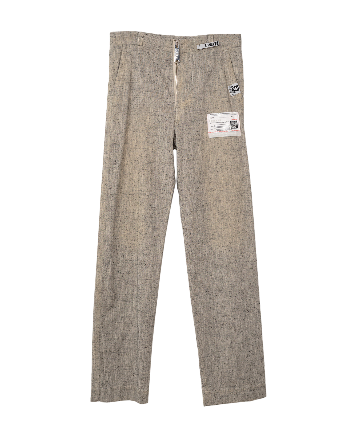 Slub Nep Tweed Wide Pants