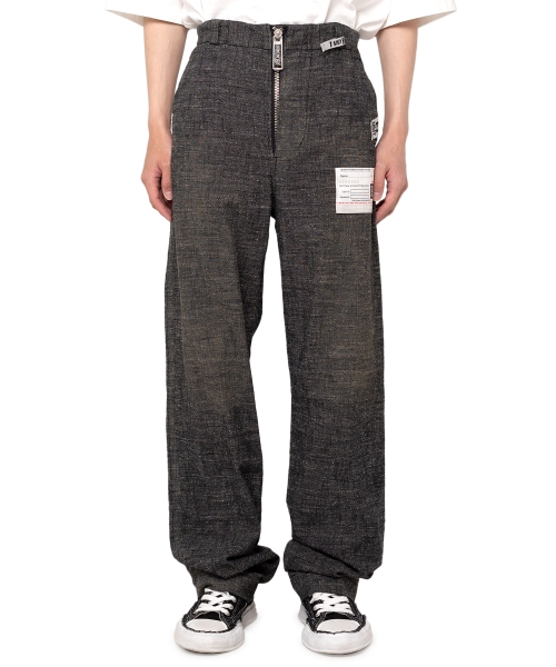 Slub Nep Tweed Wide Pants