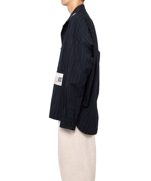 Amateur Sewn Like Strip Shirt