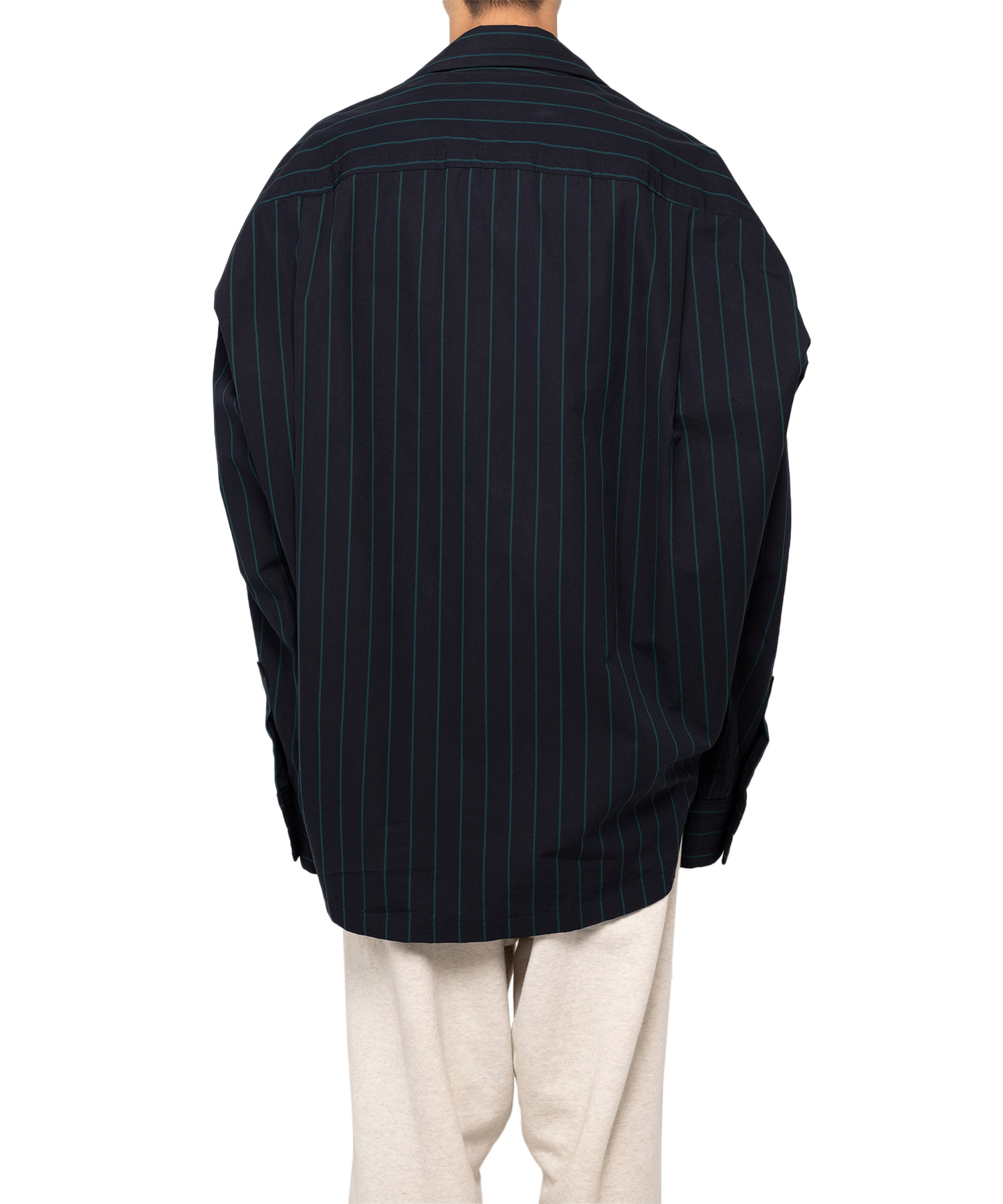 Amateur Sewn Like Strip Shirt