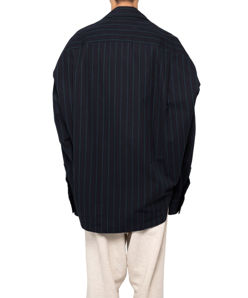 Amateur Sewn Like Strip Shirt