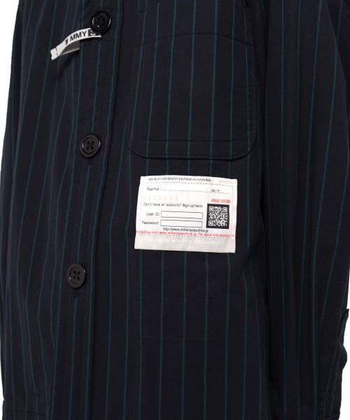 Amateur Sewn Like Strip Shirt