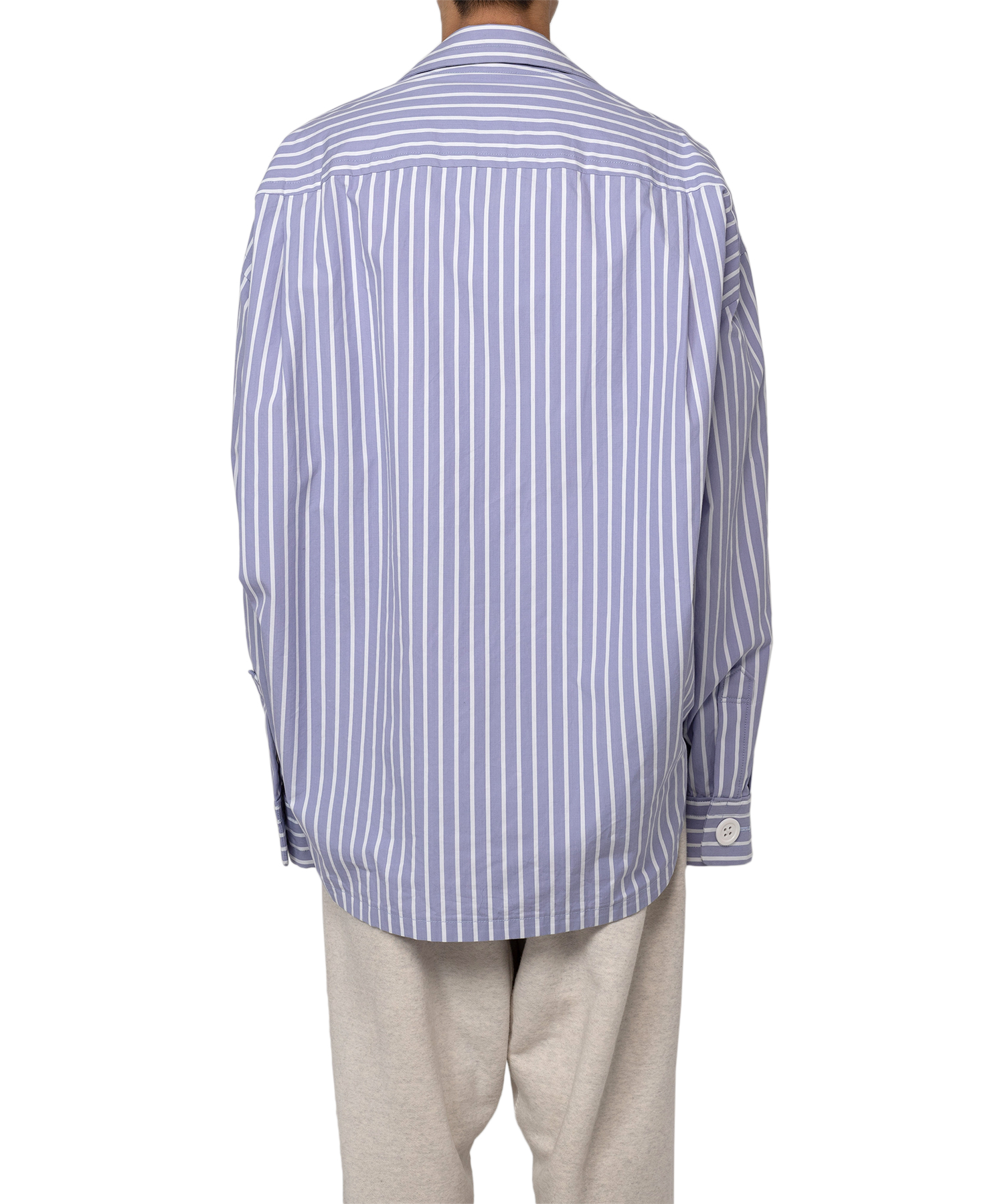 Amateur Sewn Like Strip Shirt