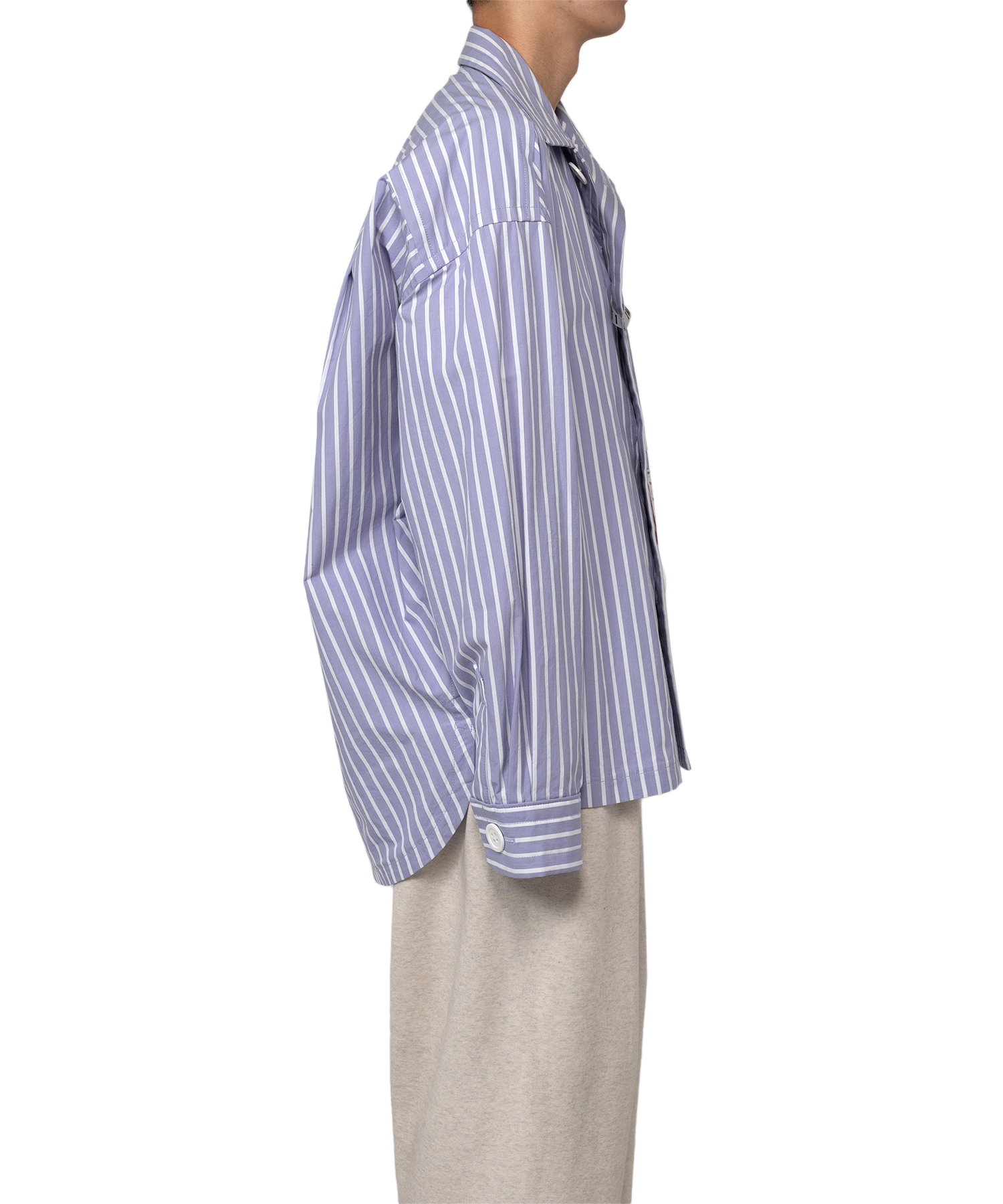 Amateur Sewn Like Strip Shirt