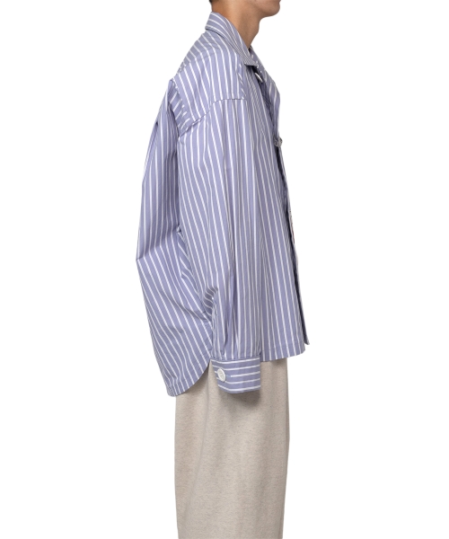 Amateur Sewn Like Strip Shirt