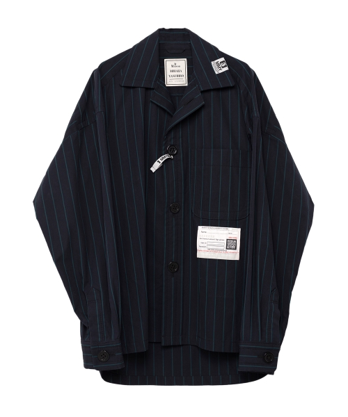 Amateur Sewn Like Strip Shirt