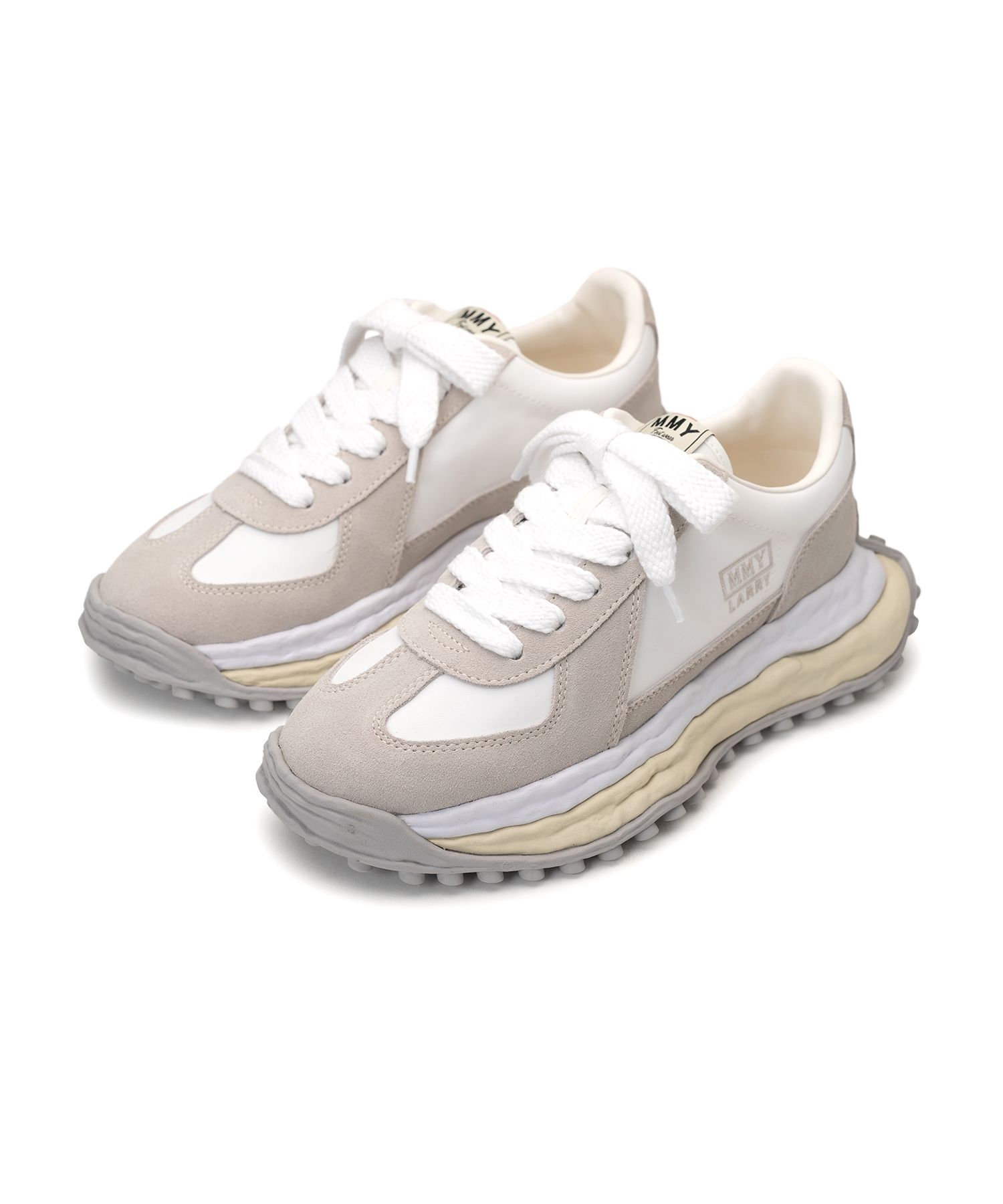 "LARRY" OG Sole Mix Material Low-top Sneaker