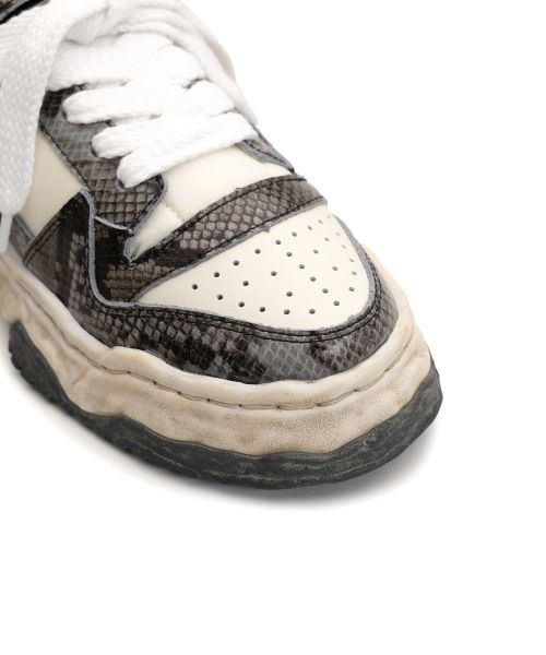 "KEITH" OG Sole Python Printed Leather Low-top Sneaker