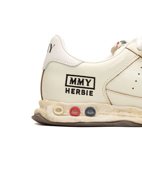 "HERBIE" OG Sole Wrinkled Leather Low-top Sneaker