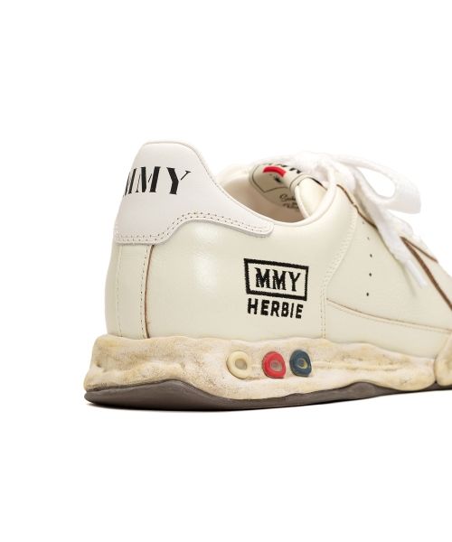 "HERBIE" OG Sole Wrinkled Leather Low-top Sneaker