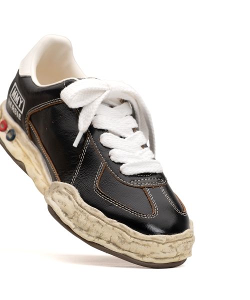 "HERBIE" OG Sole Wrinkled Leather Low-top Sneaker