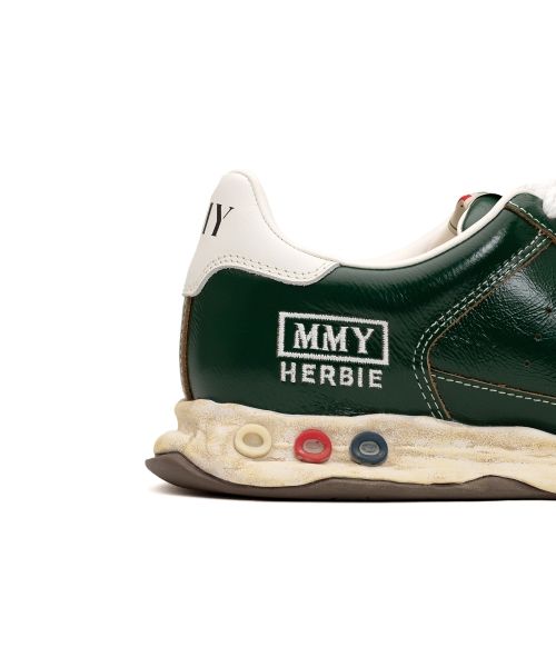 "HERBIE" OG Sole Wrinkled Leather Low-top Sneaker